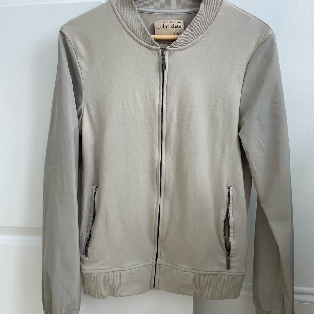 Men's Tan Bomber Jacket